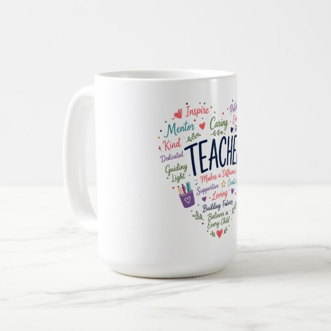 Present till lärare kaffemugg (Framsida vänster)