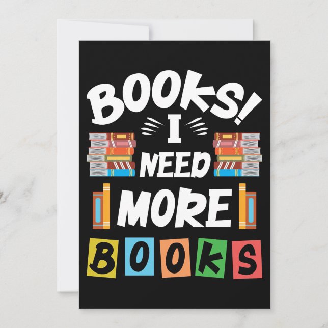 Present till läsare Böcker Jag behöver fler böcker Inbjudningar (Framsida)
