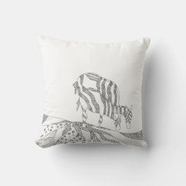 present till mamma abstrakt pinnefigur kastar pil kudde