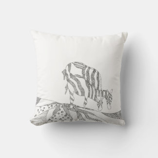 present till mamma abstrakt pinnefigur kastar pil kudde
