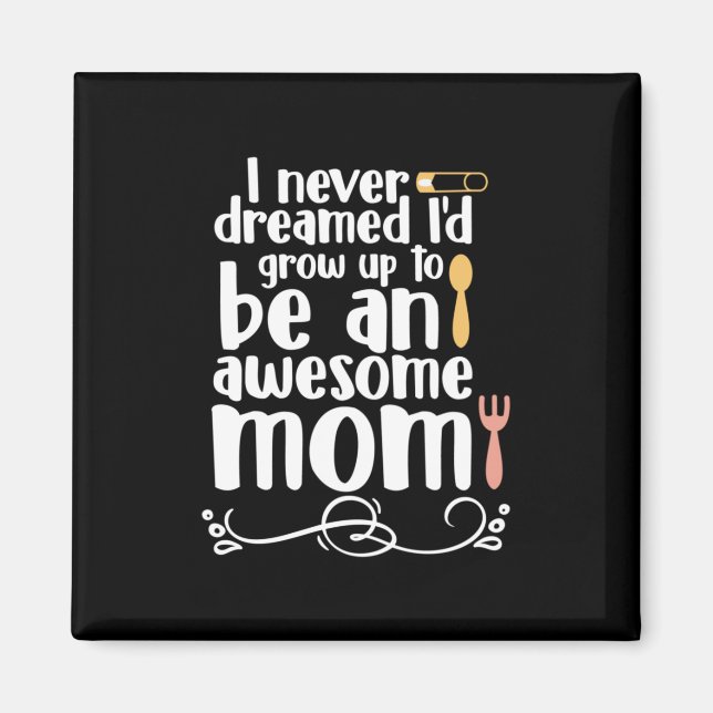Present till mamma En super mamma Magnet (Framsidan)