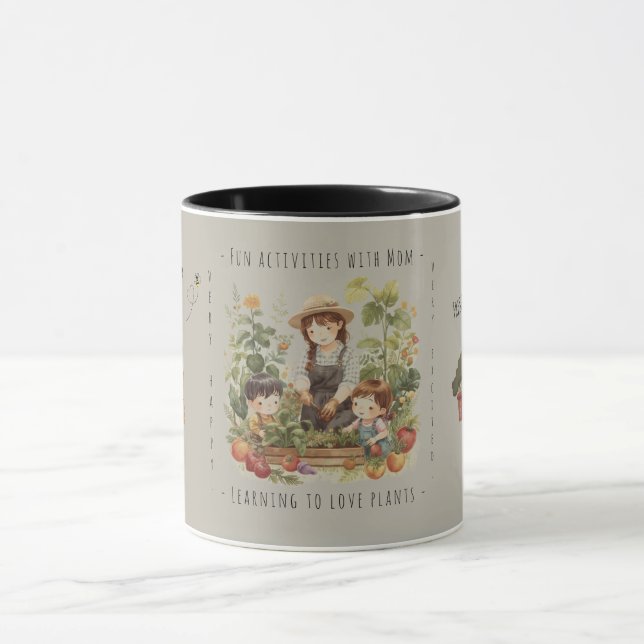 Present till Mamma, Trädgårdsskötsel, Roliga aktiv Mugg (Center)