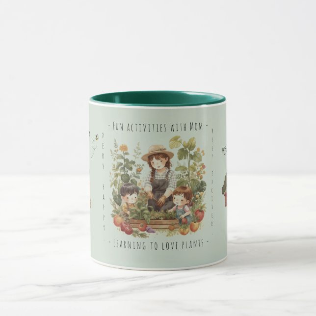 Present till Mamma, Trädgårdsskötsel, Roliga aktiv Mugg (Center)
