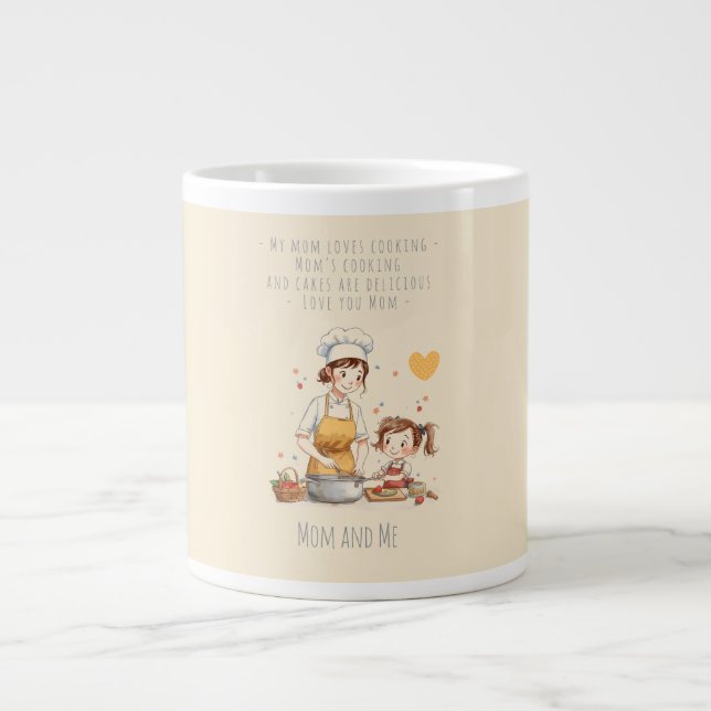 Present till Mamma, Varje dag med Mamma, Bästa Mam Jumbo Mugg (Framsidan)