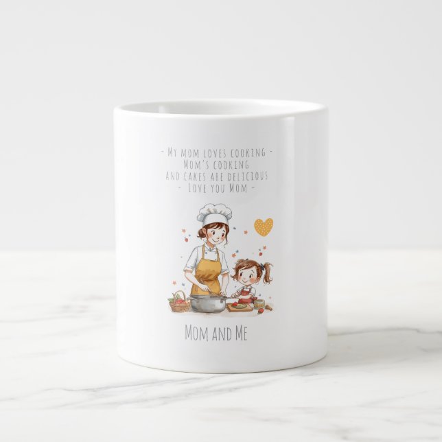 Present till Mamma, Varje dag med Mamma, Bästa Mam Jumbo Mugg (Framsidan)
