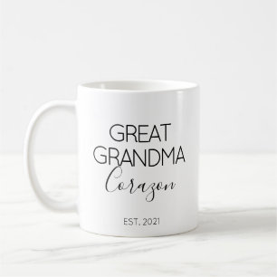 Present till mormor eller farmor för graviditetsan kaffemugg