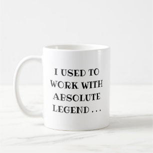 Present till någon som slutar på jobbet jag brukad kaffemugg