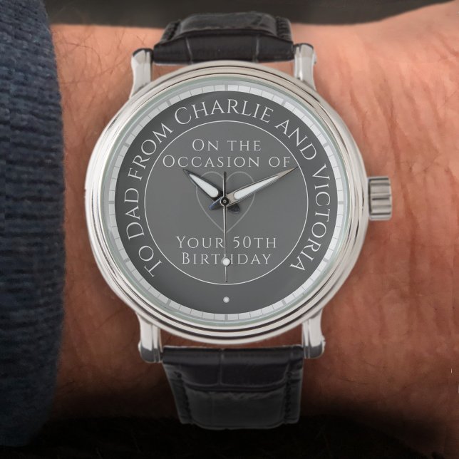 Present till Pappa på hans 50-årsdag Ur Armbandsur (Skapare uppladdad)