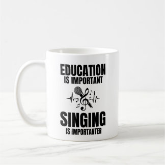 Present till sångare för sångelev och musiklärare kaffemugg