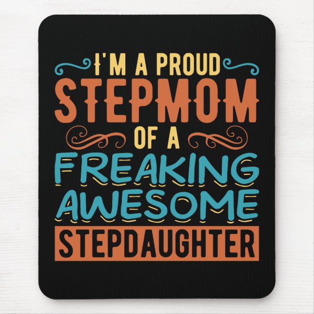 Present till stolt styvmamma från styvdotter musmatta (Framsidan)