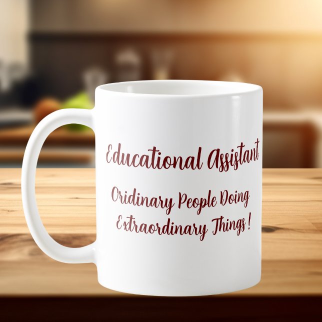 Present till utbildningsassistent kaffemugg (Skapare uppladdad)