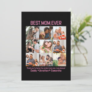Present till världens bästa mamma någonsin familje julkort