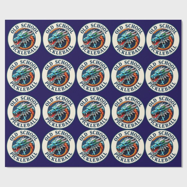 Present wrapping paper DragonX Pickleball team Presentpapper (Platt)