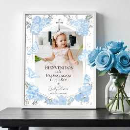 Presentación 3 años Photo Welcome Sign Fjärilar Poster
