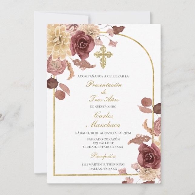 Presentación de tres años inbjudningar (Framsida)