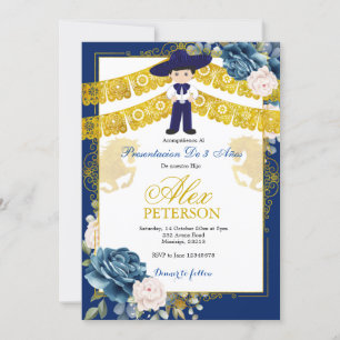 Presentación niño de tres años invitación inbjudningar