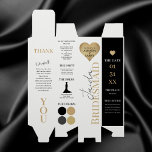 Presentask för Vinflaska om guld Heart Bridesmaid<br><div class="desc">Den här Presentask för Vinflaska med information om Guld Heart Bridesmaid är perfekt att ge din bröllopsfest all information om den stora dagen. Se till att anpassa i fullt-vyn för att ändra färg så att det passar din stora dag!</div>