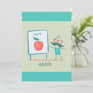 Presentation av ett äpple inbjudningar