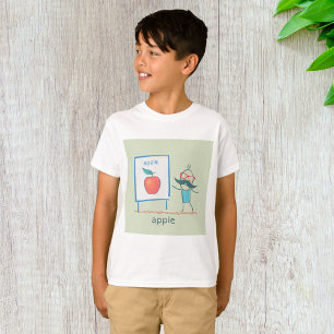 Presentation av ett äpple t shirt