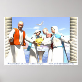 Presentation av Jesus i Temple Poster