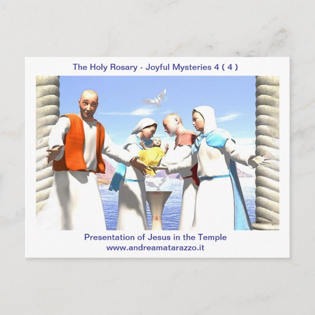 Presentation av Jesus i Temple Vykort (Framsida)