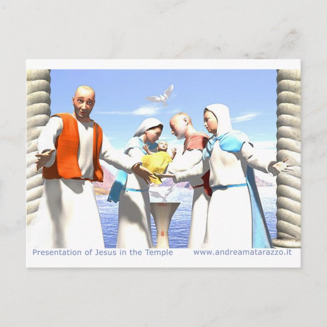 Presentation av Jesus i Temple Vykort (Framsida)