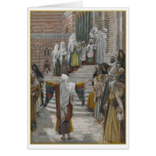 Presentation av Jesus på tempelet, James Tissot Hälsningskort