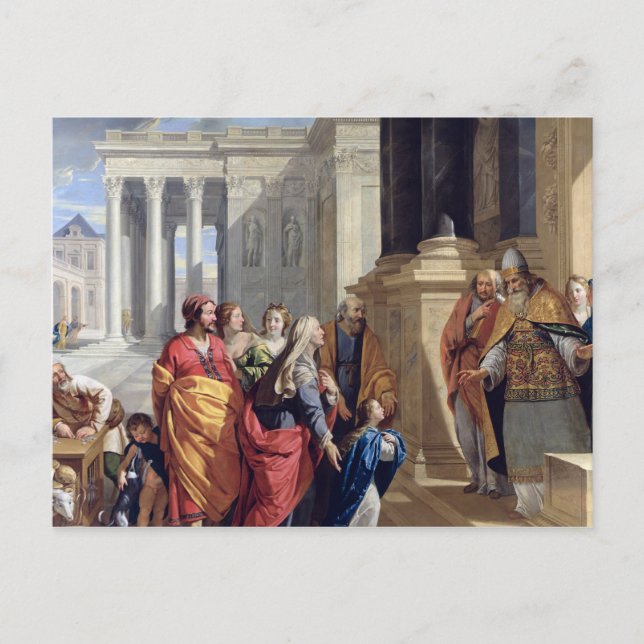 Presentation av Junggin i templet Vykort (Framsida)