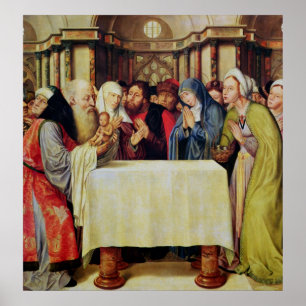 Presentation av Kristus i Temple Poster