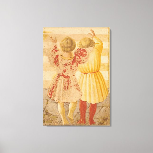 Presentation av Mary i Temple, 1433-34 Canvastryck (Framsida)