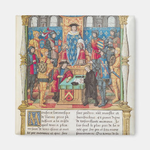 Presentation av memoarer till Louis XI Magnet