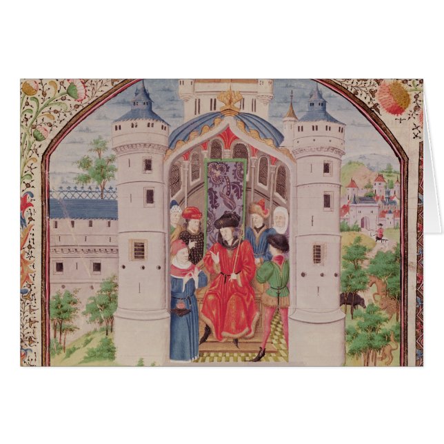 Presentation av nationalekonomin hälsningskort (Framsidan Horizontal)