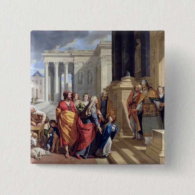 Presentation av oskulden i tempelet knapp (Framsida)