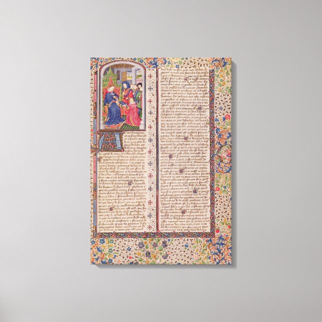 Presentation av "Politiken vid Kung" Canvastryck (Framsida)