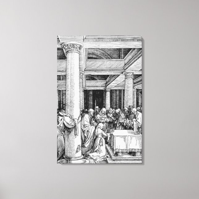 Presentation i templet, 1503/4 canvastryck (Framsida)