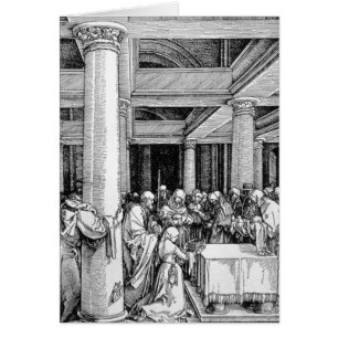 Presentation i templet, 1503/4 hälsningskort