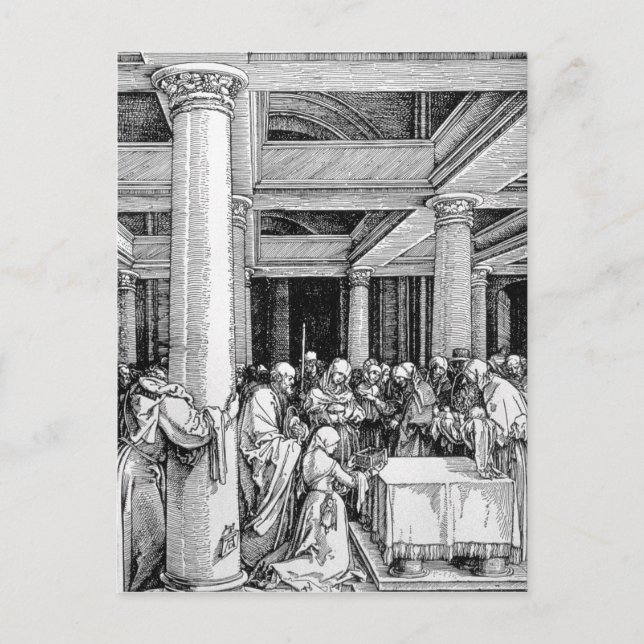 Presentation i templet, 1503/4 vykort (Framsida)