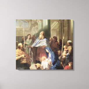Presentation i templet, 1692 canvastryck