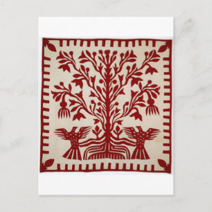 Presentation quilt från Oahu, c. 1855-1887 Vykort