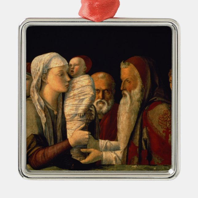 Presentationen av Jesus i tempelet Julgransprydnad Metall (Framsidan)