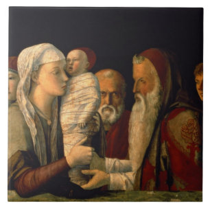 Presentationen av Jesus i tempelet Kakelplatta
