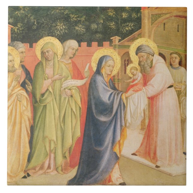 Presentationen i tempelet kakelplatta (Framsidan)