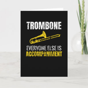 Presentationer för trombenspelare Trombonist Trom Kort