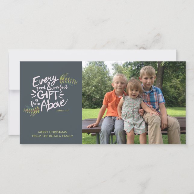 Presentationer från ovan Religiösa julfotoport Julkort (Framsida)