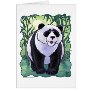 Presentationer och tillbehör för Panda Bear Hälsningskort