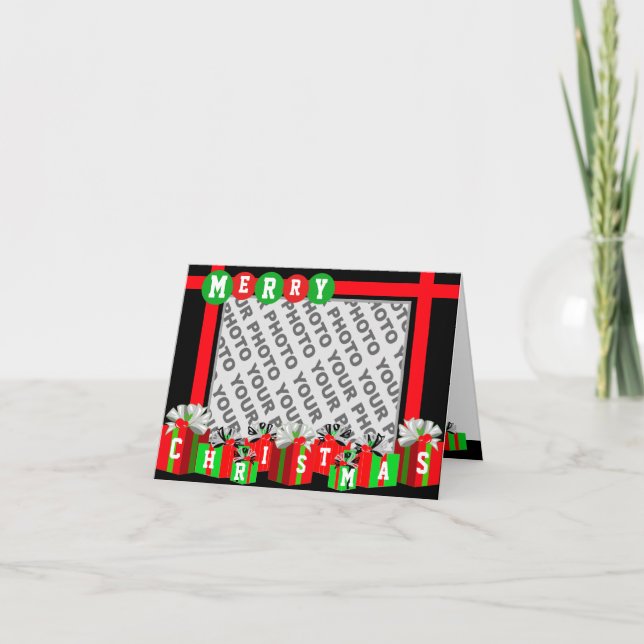 Presentationsruta för lägg till bild God jul-kort Helgkort (Framsida)
