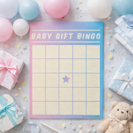 Presentbingo för baby Babykalas Notisblock Anteckningsblock