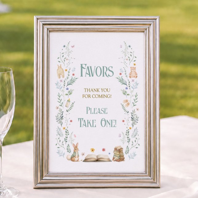 Presentbok Baby Shower Favor Poster (Skapare uppladdad)