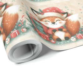 Presentbox för julklapp Santa Fox Presentpapper