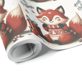 Presentbox för julklapp Santa Fox Presentpapper